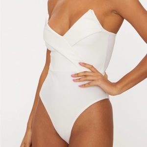 Prettylittlething white bodysuit